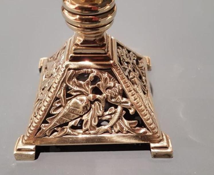 Pair of Victorian Brass Candlesticks - Image 4