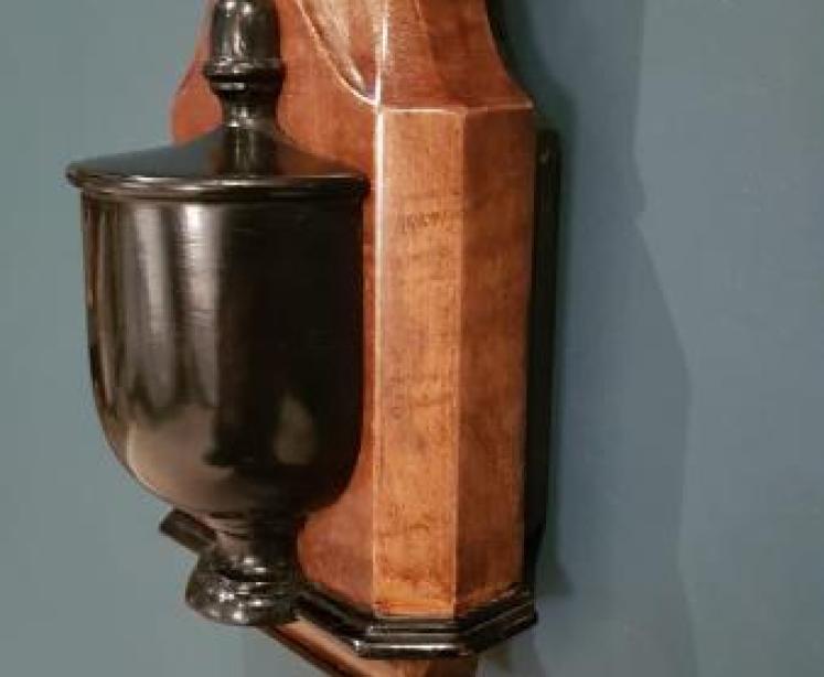 Fine Quality Antique Bow Front Mahogany Stick Barometer - Image 6