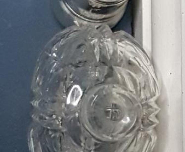 Victorian Silver & Cut Crystal Scent Bottle - Image 6