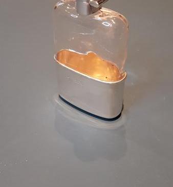 Victorian  Sampson Morden Silver Hip Flask