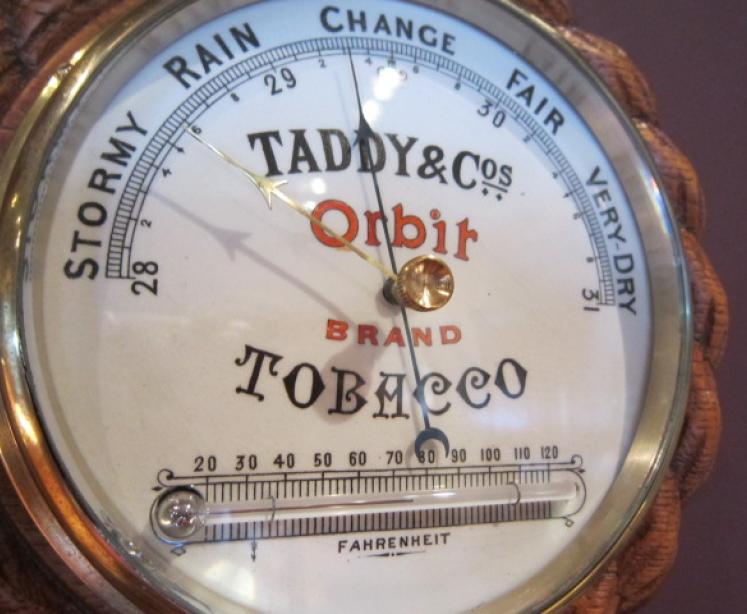 Top Quality Victorian Advertising Aneroid Barometer - Image 3