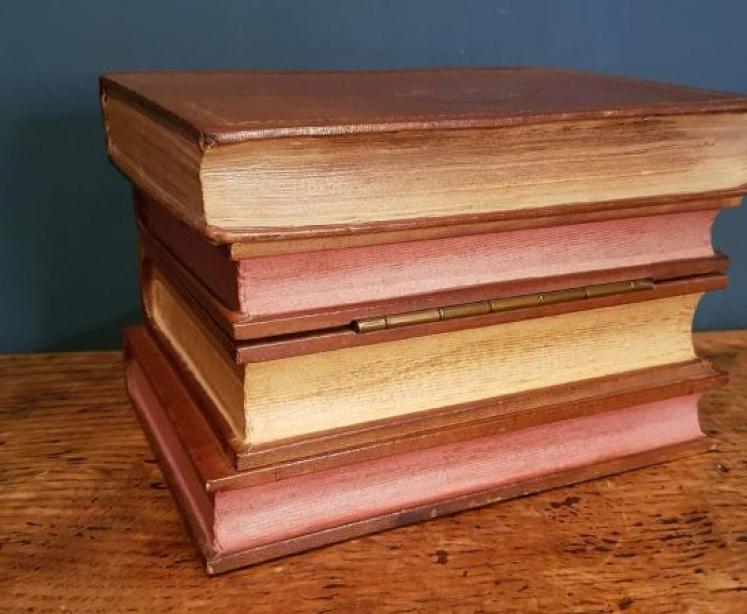 Antique Leather Books Liqueur Tantalus - Image 6