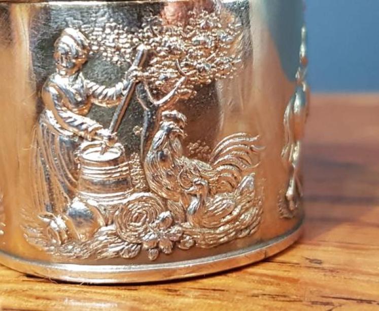 Superb Quality German Silver Agate Top Box - Image 5