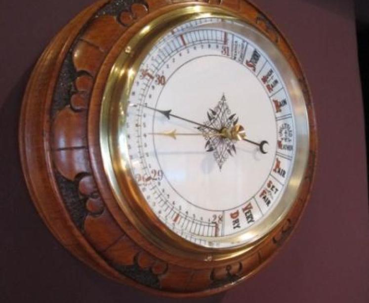 Superb Victorian Double Scale Aneroid Barometer - Image 1