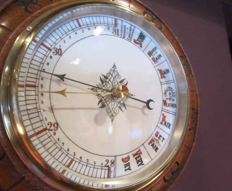 Superb Victorian Double Scale Aneroid Barometer - Image 3