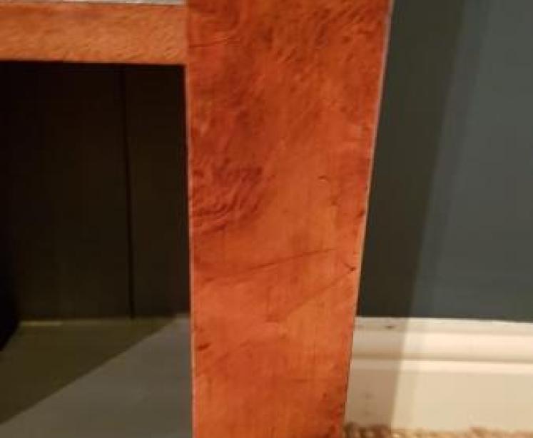 Antique Polished Walnut Open Bookcase - Image 5