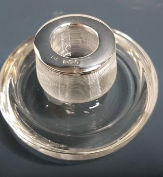Silver Mounted Match Holder