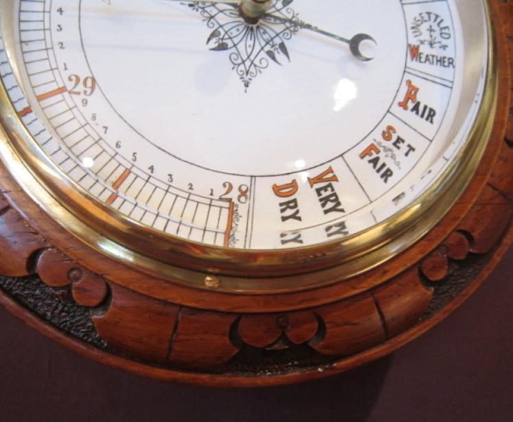 Superb Victorian Double Scale Aneroid Barometer - Image 4