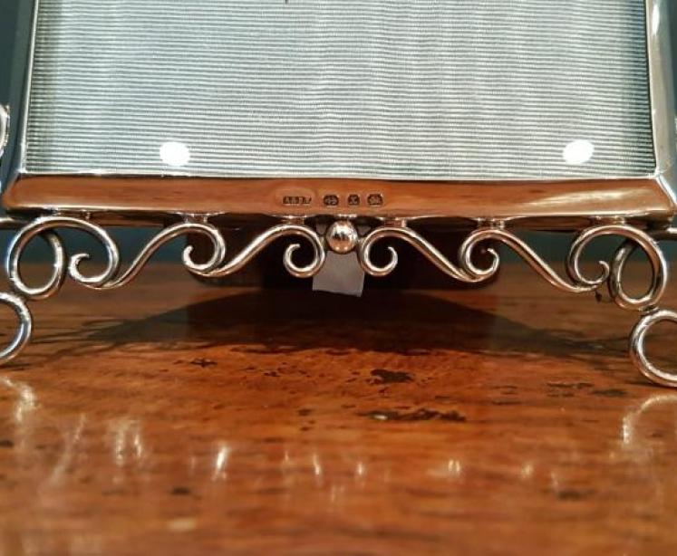 Superb Antique Silver Photo Frame  - Image 6