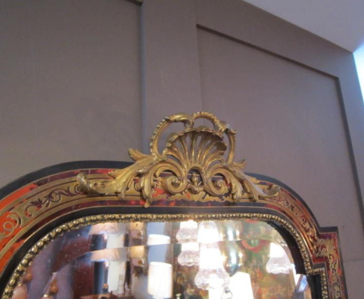 Outstanding Mid 19th Century Boulle Wall Mirror - Image 2