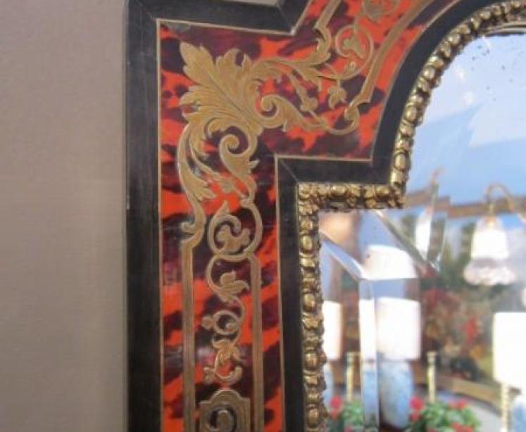 Outstanding Mid 19th Century Boulle Wall Mirror - Image 3