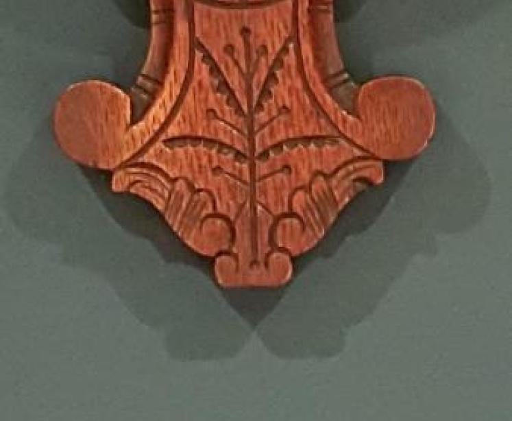 Small Victorian Carved Oak Banjo Barometer - Image 6