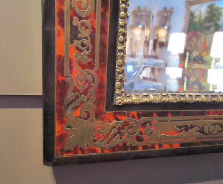 Outstanding Mid 19th Century Boulle Wall Mirror - Image 5