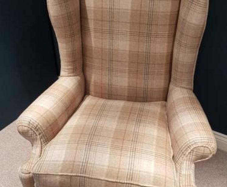 Superb Antique Wing Back Arm Chair - Image 7
