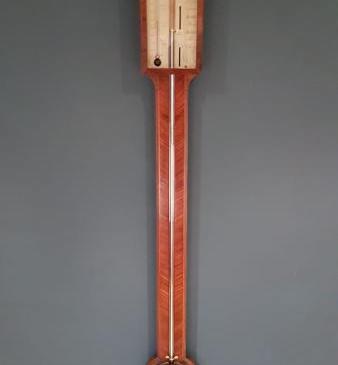 Fine George III Mahogany Stick Barometer 