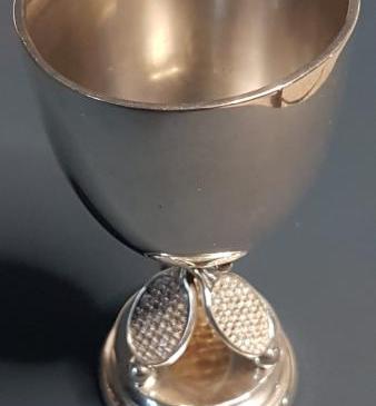 Antique Silver Tennis Racket Design Cup