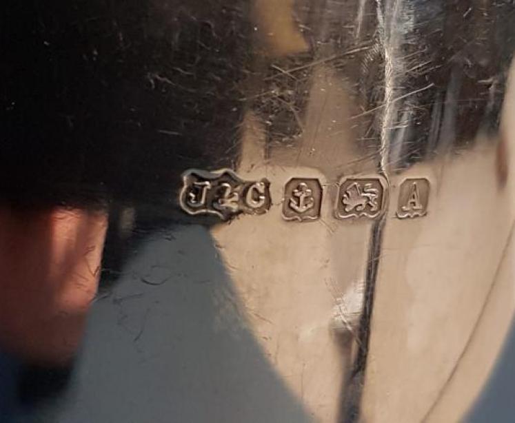 Antique Silver Tennis Racket Design Cup - Image 5