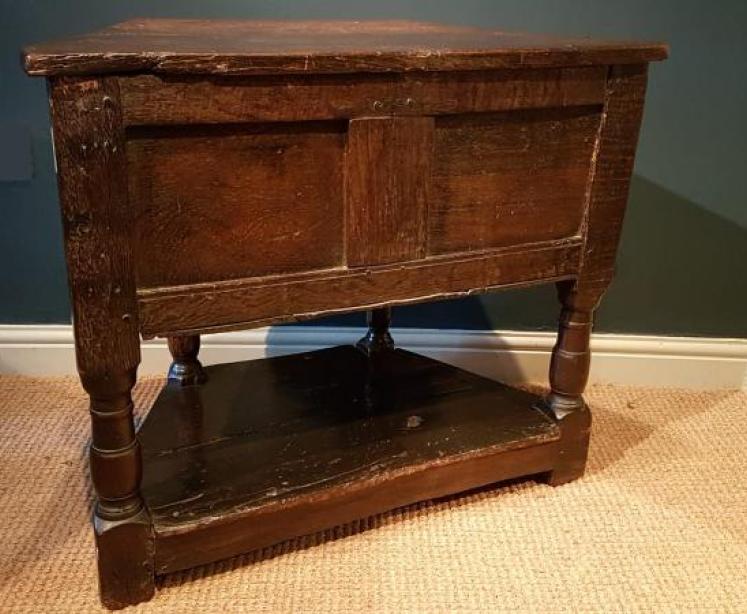 Early Period Antique Oak Credence Table.c.1700 - Image 3