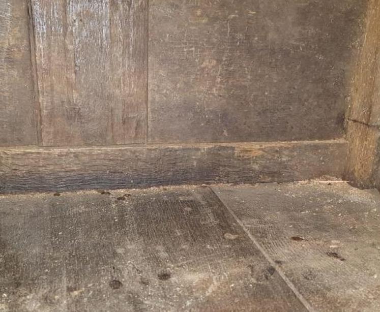 Early Period Antique Oak Credence Table.c.1700 - Image 4