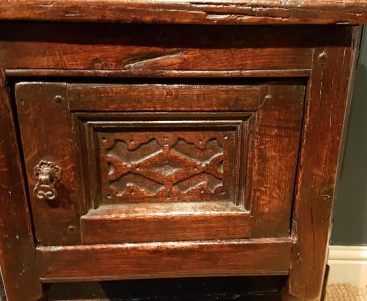 Early Period Antique Oak Credence Table.c.1700 - Image 6