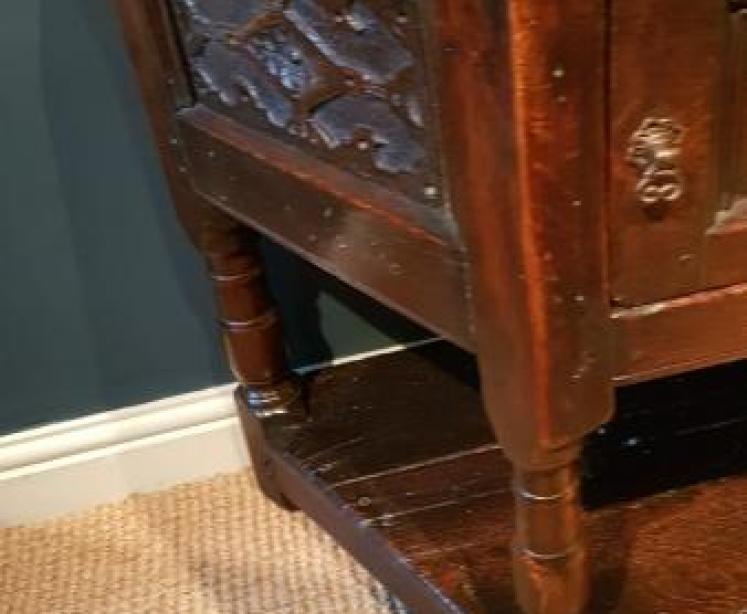 Early Period Antique Oak Credence Table.c.1700 - Image 7