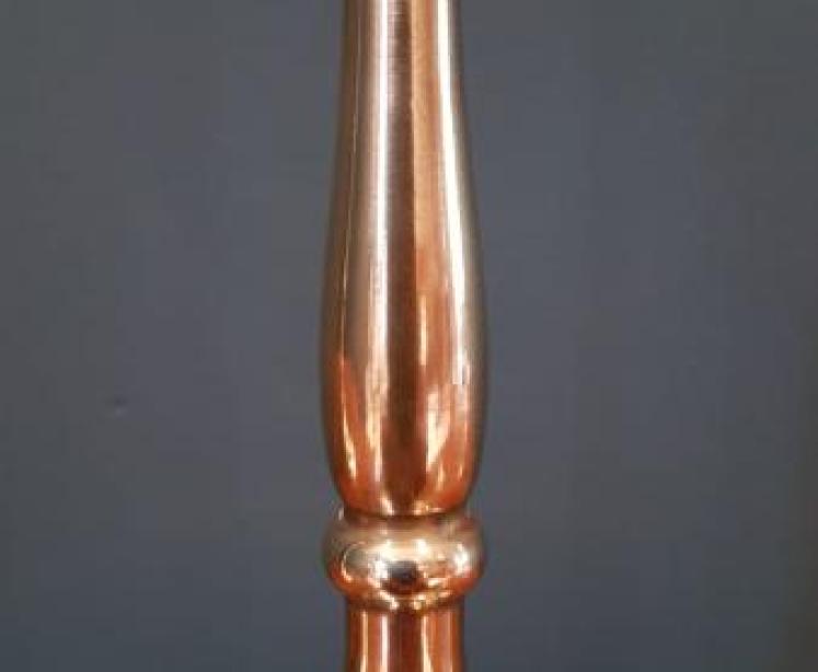 Pair of Elegant Tall Victorian Brass Candlesticks - Image 4