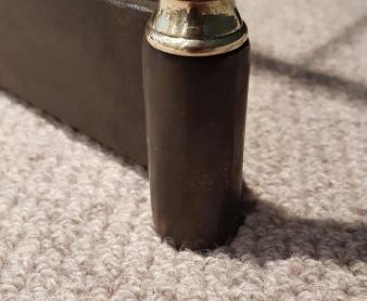 Antique Brass and Cast Iron Corner Stick Stand - Image 6