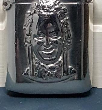 Antique Silver Globe Theatre Commemorative Vesta Case