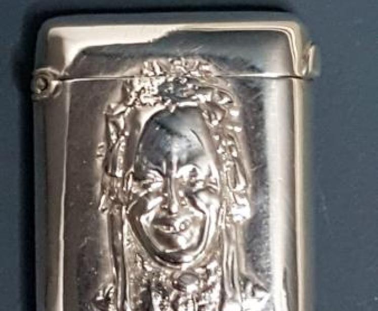 Antique Silver Globe Theatre Commemorative Vesta Case - Image 6