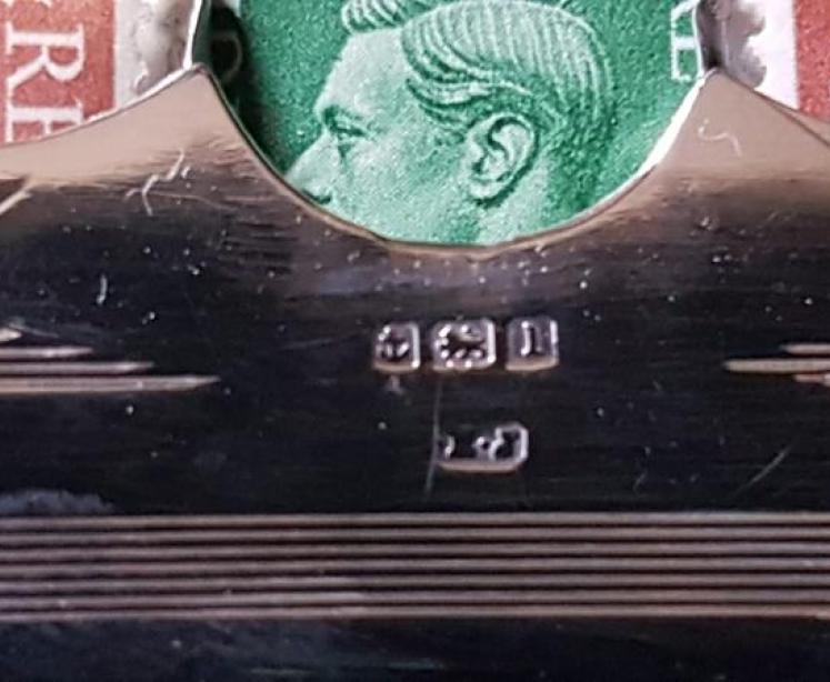 Edwardian Silver Stamp Fob and Chain - Image 4