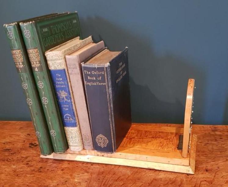 Victorian Book Slide Satin Ash and Brass Bound - Image 4