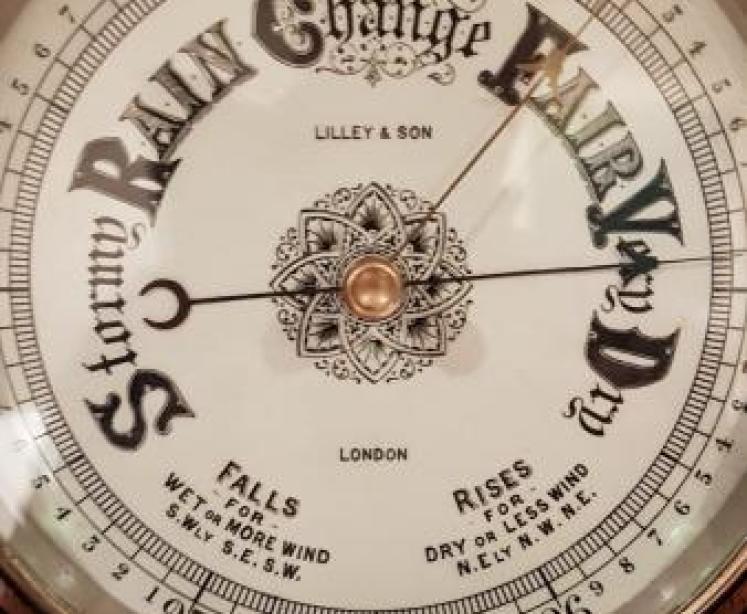 Victorian Oak Android Barometer - Image 3