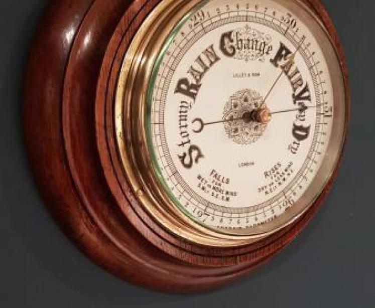 Victorian Oak Android Barometer - Image 4