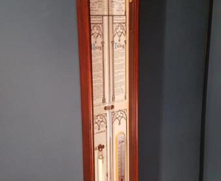 Antique Mahogany Cased Admiral Fitzroys Barometer  - Image 2