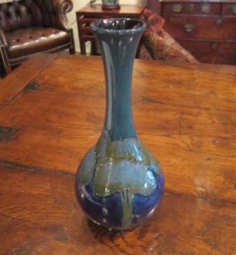 Moorcroft Moonlit Blue Narrow Necked Vase
