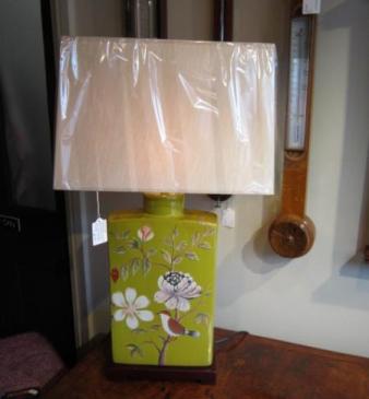 Oriental Birds of Paradise Porcelain Lamp OUT OF STOCK