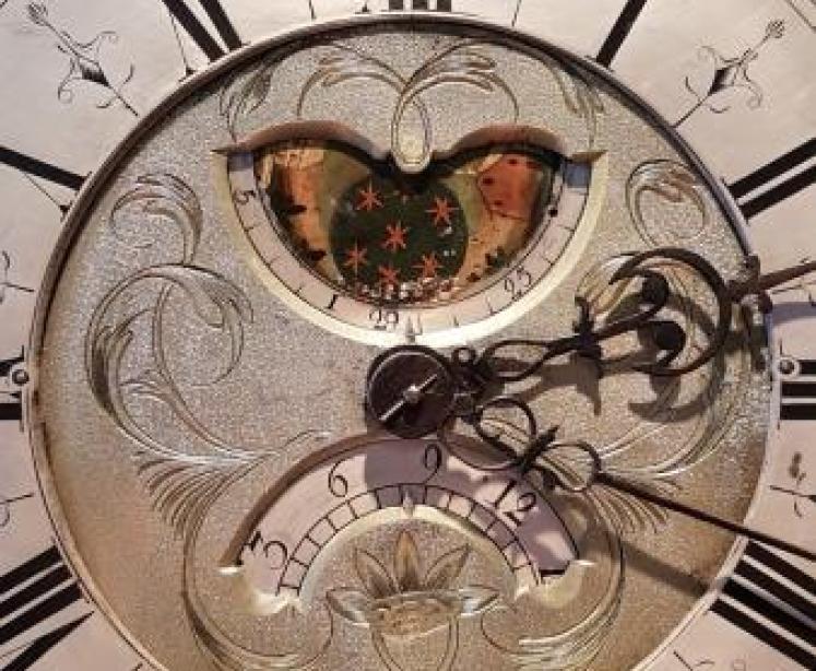 George II Lawson of Keighley Moon Phases Longcase Clock - Image 5