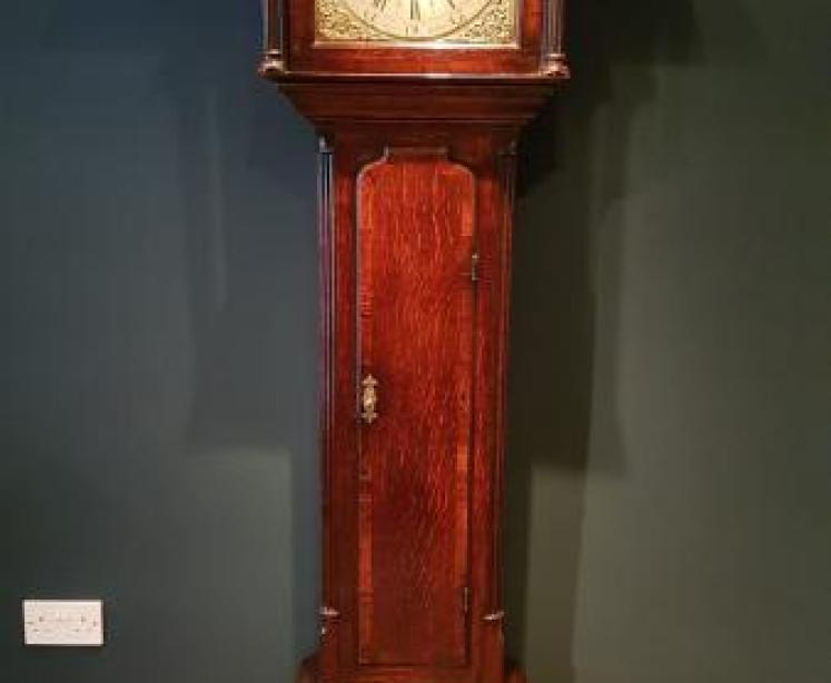George II Lawson of Keighley Moon Phases Longcase Clock - Image 7