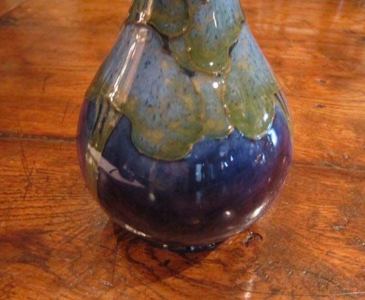 Moorcroft Moonlit Blue Narrow Necked Vase - Image 5