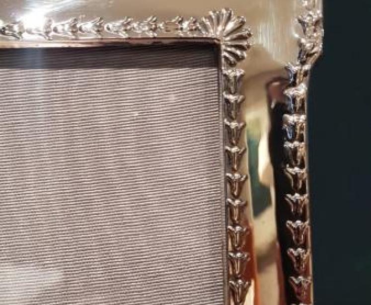 Large Antique Silver Chester Photo Frame - Image 4