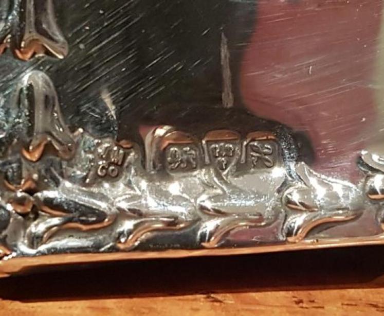 Large Antique Silver Chester Photo Frame - Image 6