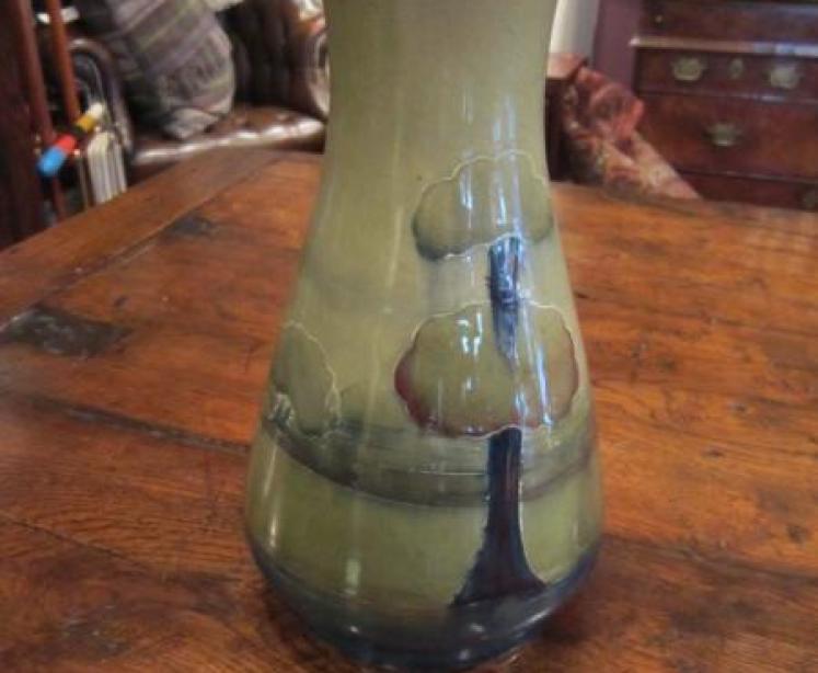 Early Moorcroft Hazeldene Shaped Vase - Image 5