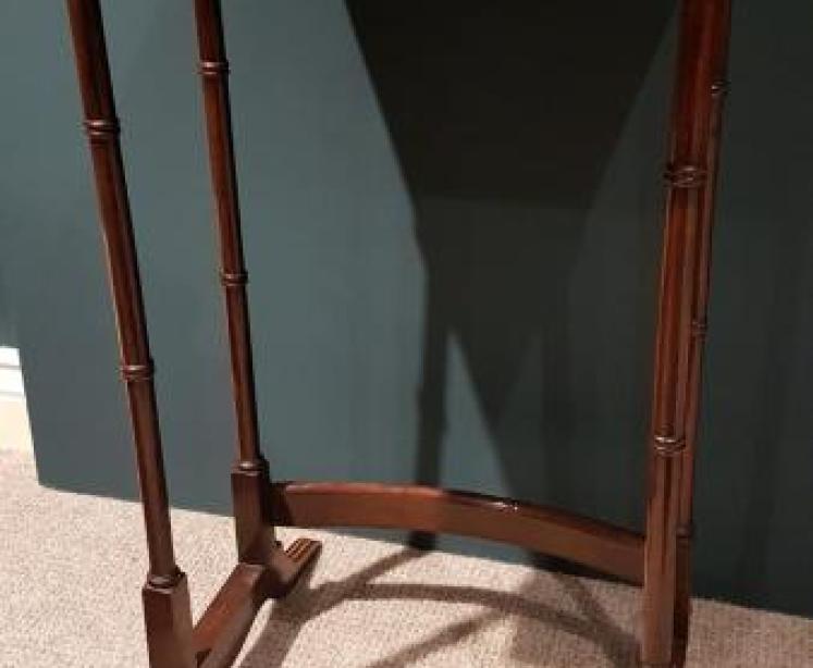 Antique Nest of Inlaid Mahogany Tables - Image 4