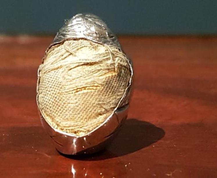 Antique Sampson Morden Silver Chick Pin Cushion - Image 3