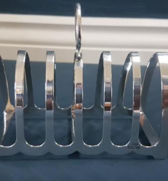 George VI Silver Toast Rack