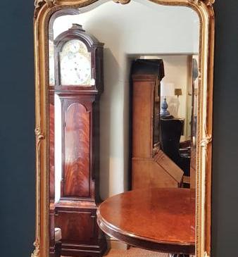 Large Mid Victorian Timber Gilt Mirror