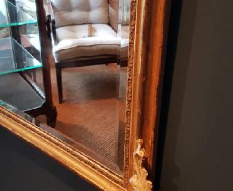 Large Mid Victorian Timber Gilt Mirror - Image 3