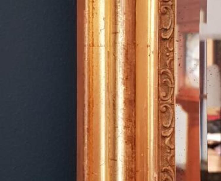 Large Mid Victorian Timber Gilt Mirror - Image 5