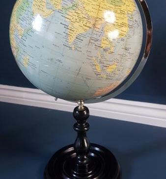 Paper Mache 10" Terrestrial Globe
