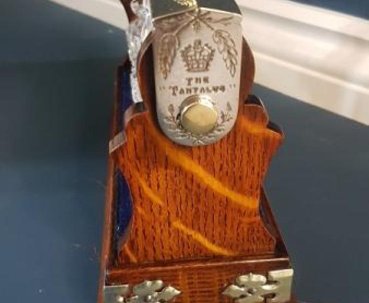 Victorian Betjamann's Three Bottle Liqueur Tantalus - Image 2